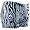 Gem Sports Zebra Print Sublimated Compression Volleyball Shorts