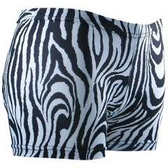 Gem Sports Zebra Print Sublimated Volleyball Spandex Shorts