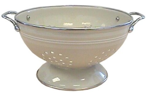 Pfaltzgraff Cappuccino 3--Quart Enamel Steel Colander