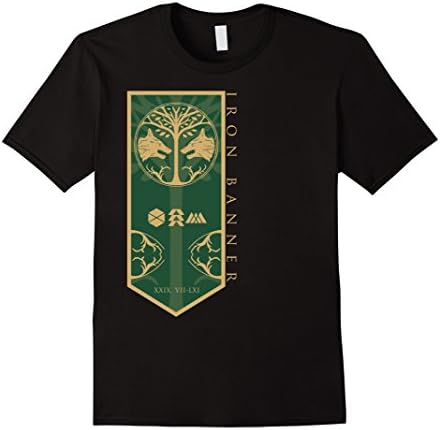 Men's DESTINY - IRON BANNER Flag shirt  XL Black