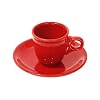 Fiesta 2-1/2-Ounce A.D. Demitasse Cup and Saucer, Scarlet