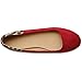 Ollio Women's Shoe Ballet Faux Suede Leopard Two Tone Colored Flat
