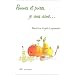 Pommes et poires, je vous aime ...