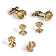 Gold Knots-Cufflinks and Studs Set