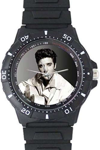 Elvis Presley Image Black Plastic Watch for a Unique Christmas Present