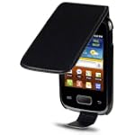 Funda Cuero Piel Negra para Samsung G...