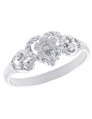 Sterling Silver Wedding & Engagement Ring Ladies Ring for Women ( Size 6 to 9)... by 