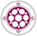YAK Fleur Metal Core Wheel Purple 100mm