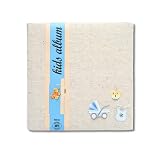 Produkt-Bild: SAFE 5716 MEDIUM KINDER / BABY FOTOALBUM KIDS " BABY BOY " - MIT 3 D MOTIV APPLIKATION - 60 WEISSEN FOTOKARTONSEITEN & ZWISCHENBL&Auml;TTERN Format ca. 220 x 220 mm - F&uuml;r ca. 120 Fotos 10x15 cm