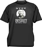 The Three Stooges Phi Beta Curly Nyuk University Men's Tee Shirt in 12 colors Small thru 6XL