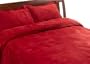 Microsuede King Duvet Set, Brick