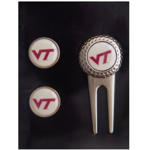 Virginia Tech Hokies Divot Golf Ball 2 Marker Set Ncaa