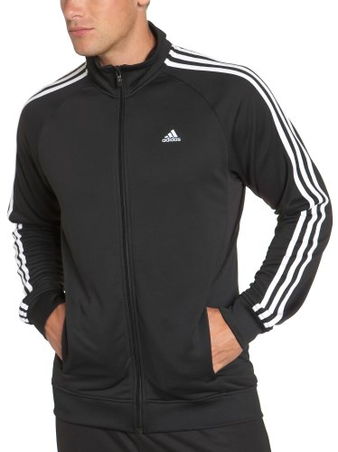 adidas Men's Essentials 3-Stripes Full-Zip Hoodie