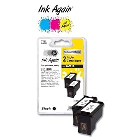 PACK 2 CARTOUCHES CREMANUFACTUR�ES HP N� 339