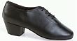412 Boys' Oxford Style Latin Shoe with a 1.5" Pro Heel in Black Grained Leather