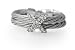 Price Comparison : 18K White Gold Double-Strand Wire Ring, Enhanced with 