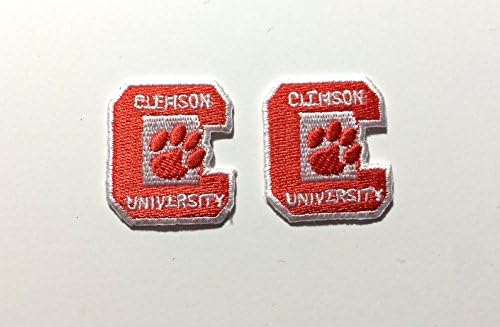 Clemson Tigers Embroidered Iron on Patch Set 2 Tigers Sports Patches Ships From USA