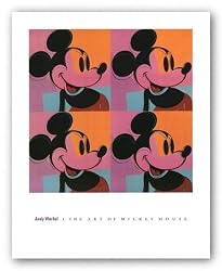 Mickey Mouse by Andy Warhol 20"x20" Art Print Poster