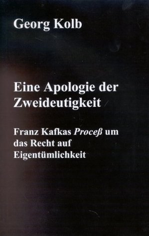 Eine Apologie der Zweideutigkeit. Hardcover-Ausgabe