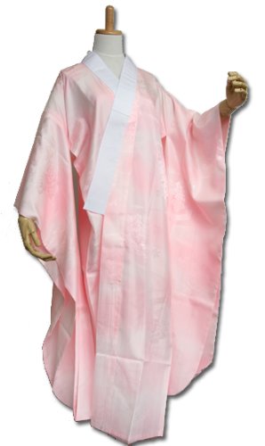 お仕立て上がり 振袖用 長襦袢 「ピンク」 掛け衿付き 特典で衿芯2本付き (S・M・L・2L・3Lサイズ)