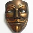 NEW V For Vendetta Wall mask Resin Halloween Decor Party Occupy Wall Street Cosplay NEW