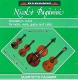 Nicolo Paganini: Quartets Nos. 4-6 for Violin. Viola, Guitar & Cello - Quartetto Paganini