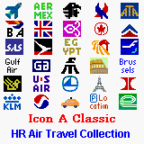 Hi-Res Air Travel Icon Collection for Agendus, Datebk5, GreatDates, SplashID, MonthPlanner downloadable Software