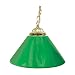 Trademark Plain Green 14 Inch Single Shade Bar Lamp - Brass Hardware, Green
