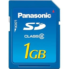 Click here to buy Panasonic 1GB SD Memory Card with SD Speed Class 2 performance by Panasonic.