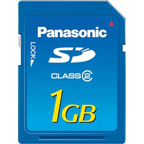 Panasonic 1GB SD Memory Card with SD Speed Class 2 performance