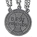 Best Friends. 3-piece Silver Tone Charm. 3 20" Steel Chains