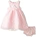 Nannette Baby Girls' Organza Dress with Rouched Ribbon Trim and Panty