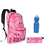Avon Bags Diamond Pink Polyester 15Litres School Backpack Combo (Set Of 3) RS.449.00