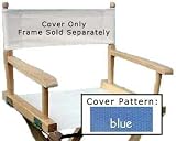 MADE IN USA WOOD DIRECTOR CHAIRS REPLACEMENT COVERS (Seat And Back Covers Set) / Top Of The Line Rip-Stop 660D Polyester Fabric / Assorted Solid Colors Available /2- Metal Round Stick Guides Included/ 3-Years Warranty / Logo Placement Avalable Please Ask Us..