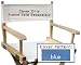 MADE IN USA WOOD DIRECTOR CHAIRS REPLACEMENT COVERS (Seat And Back Covers Set) / Top Of The Line Rip-Stop 660D Polyester Fabric / Assorted Solid Colors Available /2- Metal Round Stick Guides Included/ 3-Years Warranty / Logo Placement Avalable Please Ask Us..
