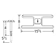 H-Shaped Single Stainless Steel Burner Straight Venturi