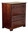 Kalani 4 Drawer Dresser in Espresso Finish By Da Vinci Baby Furniture