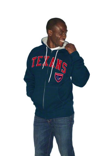 Houston Texans NFL Step One Full Zip Hoodie Sweatshirt (Medium)