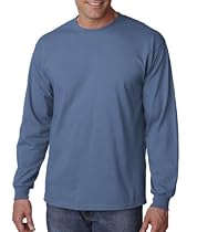Gildan Ultra Cotton 6 oz. Long-Sleeve T-Shirt, 5XL, INDIGO BLUE

