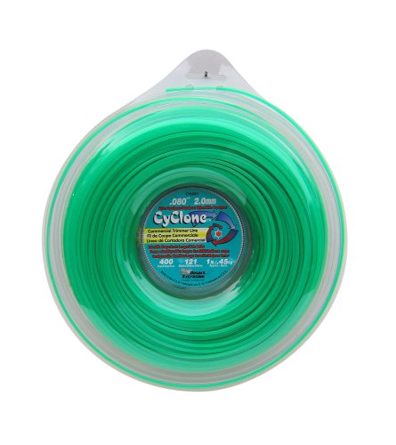 Cyclone .080-Inch-by-400-Foot Spool Commercial Grade 6-Blade 1-Pound Grass Trimmer Line, Green CY080D1-12 Cyclone .080-Inch-by-400-Foot Spool Commercial Grade 6-Blade 1-Pound Grass Trimmer Line, Green CY080D1-12