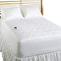 - White Soft Heat Warming mattress pad - Twin
