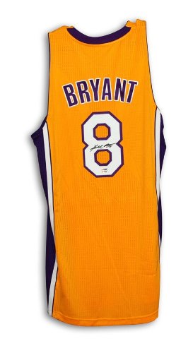 Kobe Bryant Autographed/Hand Signed Los Angeles Lakers Authentic Adidas Gold Jersey with PSA/DNA COA