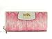 NEW AUTHENTIC MADISON IKAT SIGNATURE ACCORDIAN ZIP WALLET (Pink)
