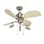 Litex TR30BC4LK3 TR-3000 30-Inch Remote Control Adaptable Four-Blade Ceiling Fan, Brushed Chrome with Spotlight Kit