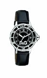 D&G DW0509 Anchor  Black Dial Black Leather Strap Watch