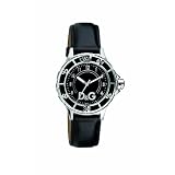 D&G Watch, Ladies Black Leather Strap DW0509 by D&G Dolce & Gabbana