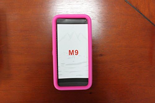 HTC M9 Case,[Anti-Scratch][Shockproof][Drop Resistant] Dual Layer Rubber handfeel EXTREME Protection Cover Heavy Duty Case With Stand For HTC M9 (Rose)