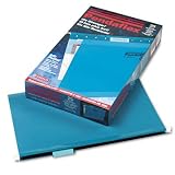 ESSELTE PENDAFLEX CORP. / Hanging folder, reinforced w/infopocket, teal, 1/5 tab, legal, 25/box / ESS415315TEA / Sold as 1 Box / Mfr Part # 415315TEA \*/ Hanging folder, reinforced w/infopocket, teal,