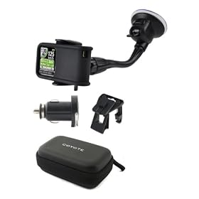 Coyote - Pack Premium - Kit d'accessoires pour mini coyote / V2 / Plus (Support voiture ventouse/grille d'aeration + Housse semi-rigide + mini chargeur allume cigare )