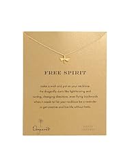 Dogeared Free Spirit Dragonfly Reminder 18" Boxed Necklace - Gold Dipped